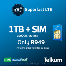 SIM Only + 1TB Telkom Data Bundle